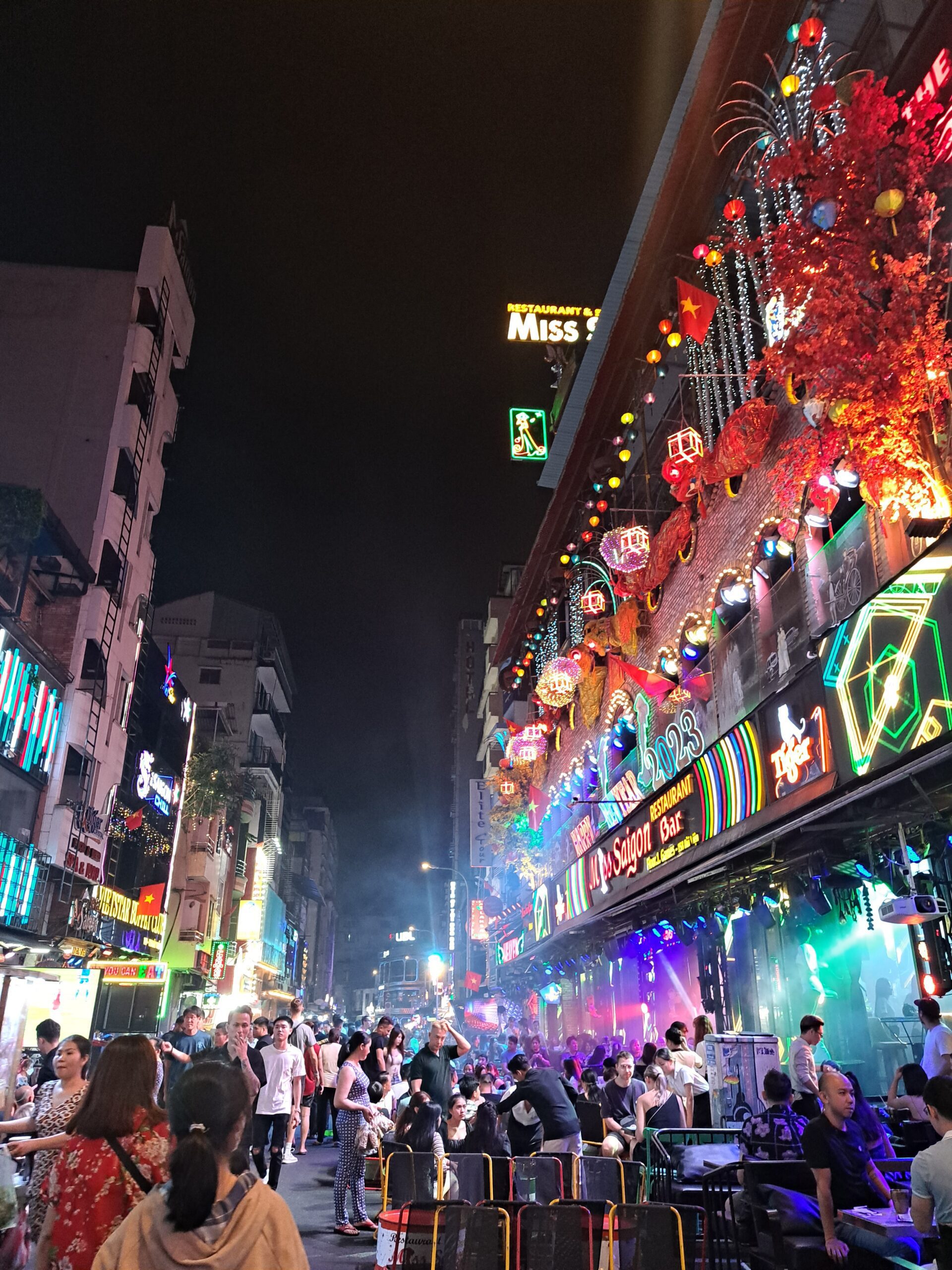 Main Street In Ho Chi Minh, full of bars and noise